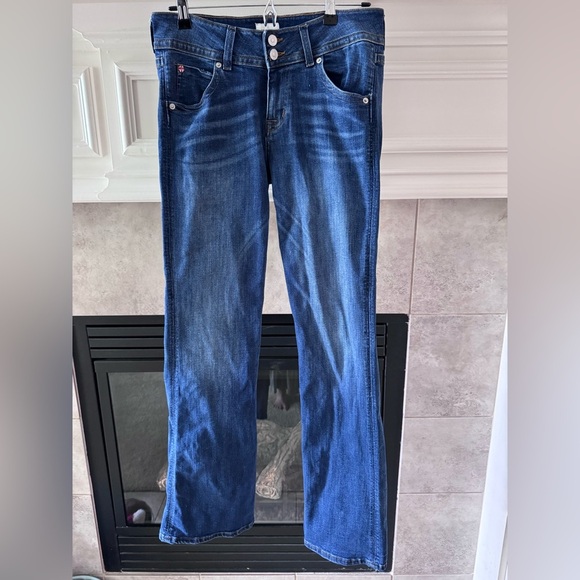 Hudson Women's Bootcut Double Button Mid-Rise Denim Jeans Size 29 - Picture 1 of 13